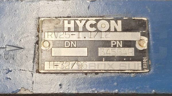 HYCON RV25-1.1/12 CHECK VALVE 345BAR - Image 5