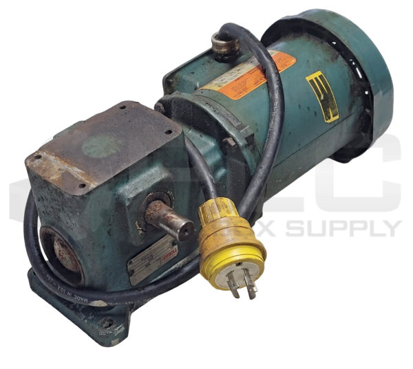 RELIANCE ELECTRIC P56H5069U MOTOR W/ TIGEAR MR94753-T-RY GEARBOX BROKEN BASE