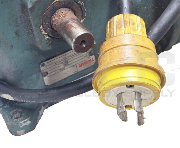 RELIANCE ELECTRIC P56H5069U MOTOR W/ TIGEAR MR94753-T-RY GEARBOX BROKEN BASE - Image 4