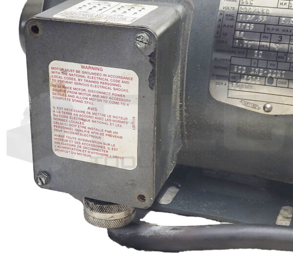BALDOR IONM3542 INVERTER MOTOR 35R183-1864G1 W/ TIGEAR 6379827-065-EF GEARBOX - Image 3
