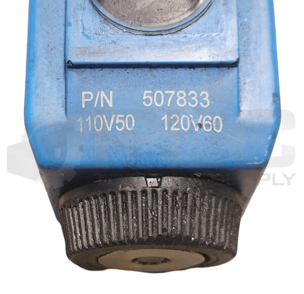 EATON VICKERS DG4V-3-6C-M-U-B6-60 CONTROL VALVE W/ (1) 507833 SOLENOID - Image 3