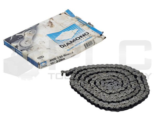 NEW DIAMOND X-1282-010 ROLLER CHAIN 77" DAMAGED END LINK