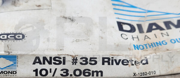 NEW DIAMOND X-1282-010 ROLLER CHAIN 77" DAMAGED END LINK - Image 5