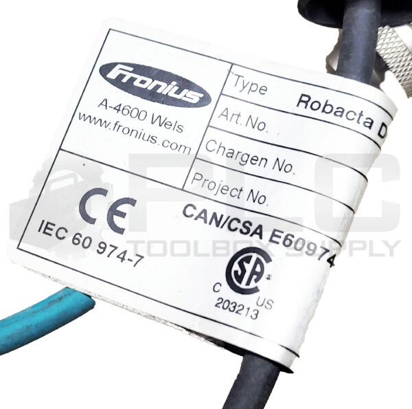 FRONIUS ROBACTA DRIVE CMT W/F++/6.25M WELDING TORCH W/ 6.25M CABLE - Image 7