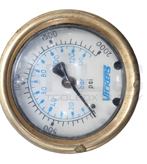 VICKERS GAUGE HYDRAULIC PRESSURE 0-2000PSI 0-135BAR - Image 4