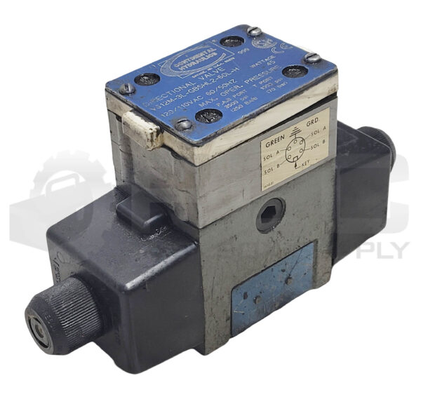 CONTINENTAL HYDRAULICS VS12M-3L-GB5HL2-60L-H DIRECTIONAL VALVE 120/110VAC