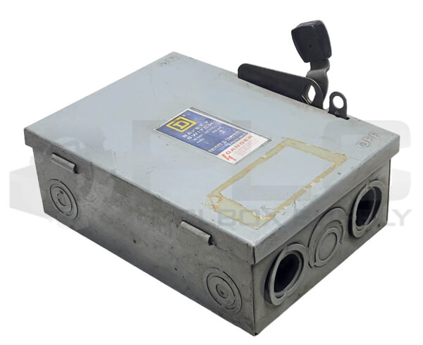 SQUARE D DU322 /E1 SAFETY SWITCH TYPE 1 60A 240VAC 1PH/10HP 3PH/15HP