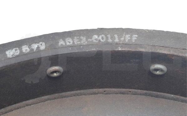 NEW RHD K15598A3 BRAKE SHOE 4" ABEX-6011-FF LINING - Image 3
