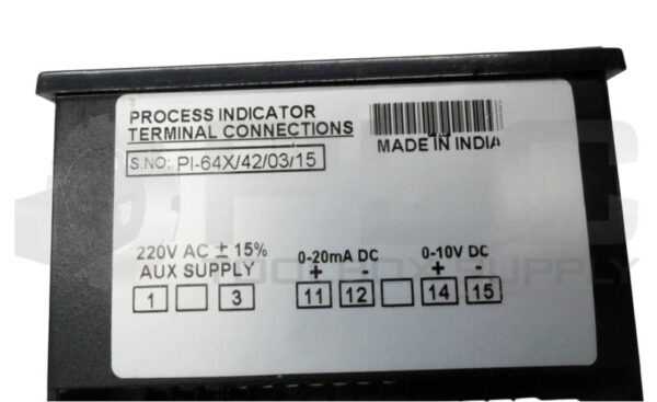 DENWICK PI-64X/42/03/15 PROCESS INDICATOR 220VAC 0-10VDC PI-64X - Image 5