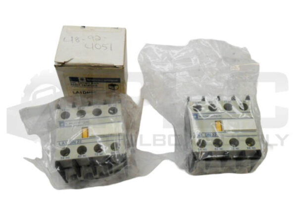 LOT OF 2 NEW TELEMECANIQUE LA1DN22 CONTACT BLOCK