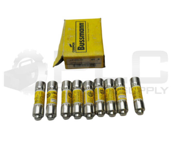 NEW BOX OF 9 BUSSMANN LP-CC-15 LOW PEAK FUSE 15A 600VAC *READ*