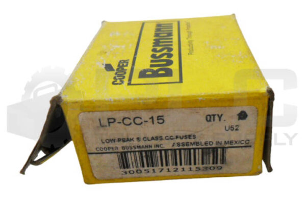 NEW BOX OF 9 BUSSMANN LP-CC-15 LOW PEAK FUSE 15A 600VAC *READ* - Image 5