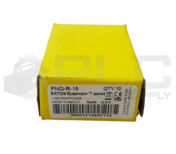 NEW BOX OF 10 BUSSMANN FNQ-R-15 LIMITRON FUSE 15A 600VAC - Image 5