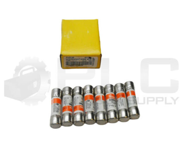 NEW BOX OF 8 BUSSMANN FNQ-20 TIME DELAY FUSE 20A 500VAC