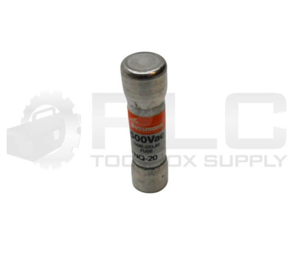 NEW BOX OF 8 BUSSMANN FNQ-20 TIME DELAY FUSE 20A 500VAC - Image 2