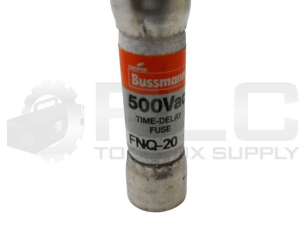 NEW BOX OF 8 BUSSMANN FNQ-20 TIME DELAY FUSE 20A 500VAC - Image 4