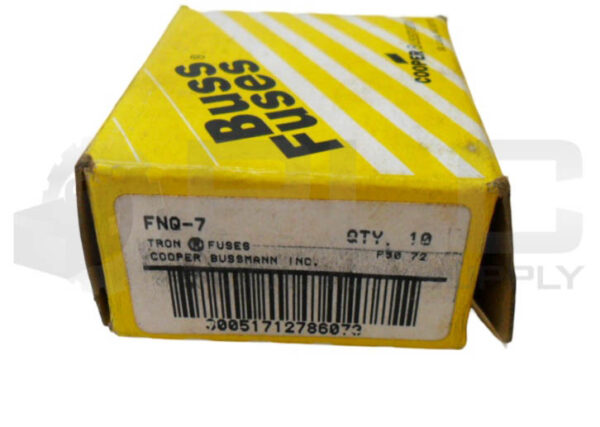 NEW BOX OF 10 BUSSMANN FNQ-7 TIME DELAY FUSE 7A 500VAC *READ* - Image 5
