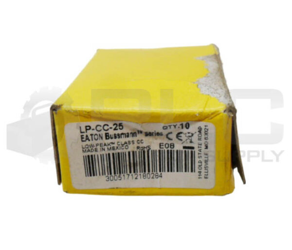 NEW BOX OF 9 BUSSMANN LP-CC-25 LOW PEAK FUSE 25A 600VAC *READ* - Image 5