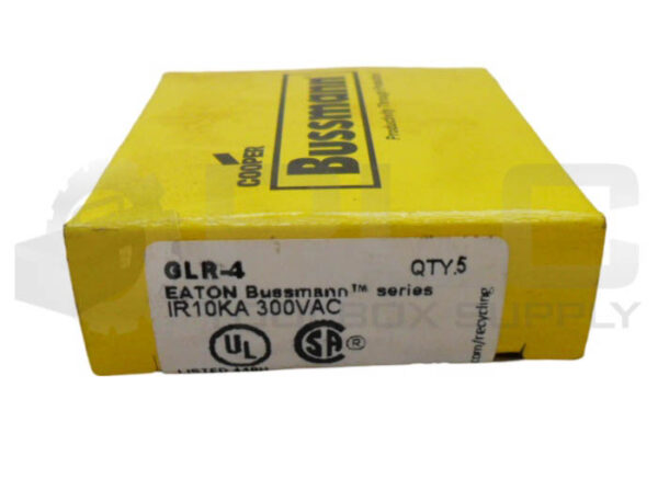 NEW BOX OF 5 BUSSMANN GLR-4 GLASS FUSE 4A GLR4 - Image 4