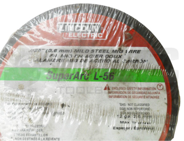 SEALED NEW LINCOLN ELECTRIC SUPERARC L-56 MILD STEEL MIG WIRE .025" - Image 3