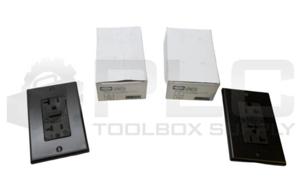 LOT OF 2 NEW HUBBELL GFRST20 RECEPTACLE DUPLEX 20A 125V BROWN