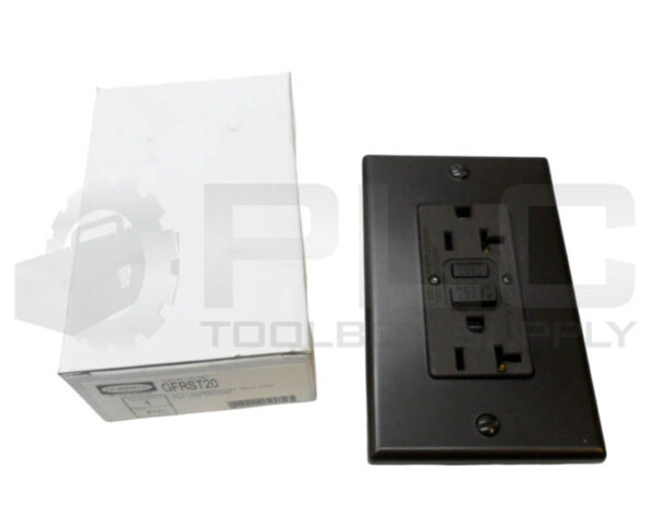 LOT OF 2 NEW HUBBELL GFRST20 RECEPTACLE DUPLEX 20A 125V BROWN - Image 2