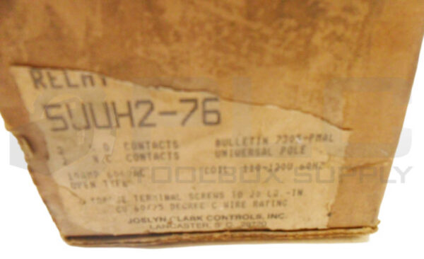 JOSLYN CLARK 5UUH2-76 LATCHING RELAY TYPE PMA W/ KPMH LATCH UNIT 600VAC *READ* - Image 7