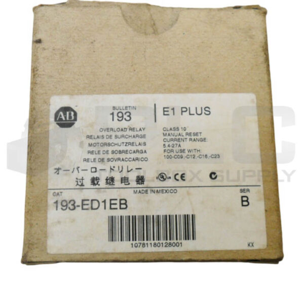 NEW ALLEN BRADLEY 193-ED1EB /B OVERLOAD RELAY 5.4-27A *READ* - Image 6