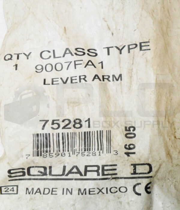 SEALED NEW SQUARE D 9007 FA1 LEVER ARM 9007FA1 75281 - Image 4
