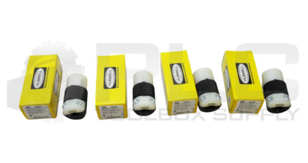 LOT OF 4 NEW HUBBELL HBL5269C INSULGRIP CONNECTOR BODY 15A 125V 3POLE