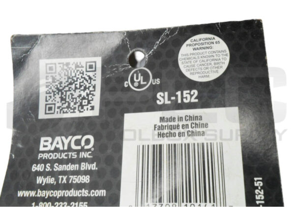 SEALED NEW BAYCO SL-152 REPLACEMENT PLUG - Image 3