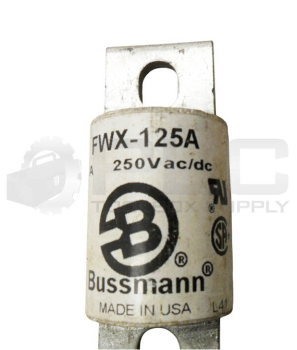 BUSSMANN FWX-125A SEMICONDUCTOR FUSE 125A 250V AC/DC - Image 3