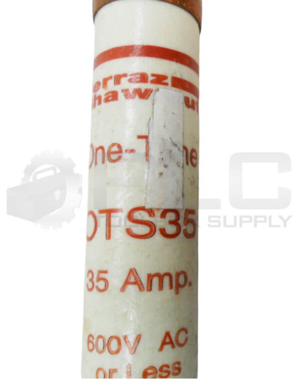 LOT OF 3 NEW FERRAZ SHAWMUT OTS35 ONE TIME FUSE 35A 600VAC - Image 4
