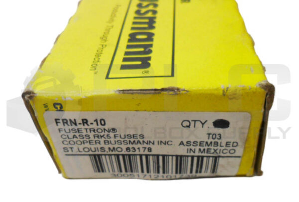 NEW BOX OF 8 BUSSMANN FRN-R-10 DUAL ELEMENT FUSE 10A 250VAC *READ* - Image 5