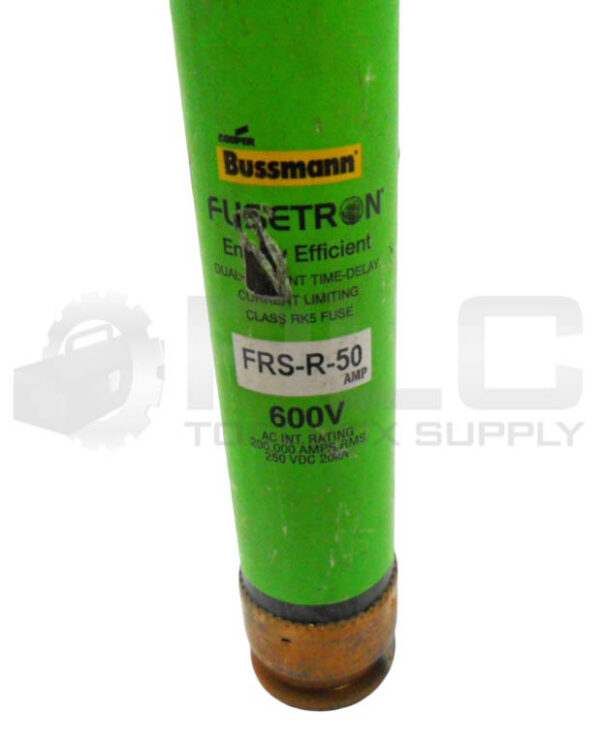 LOT OF 9 BUSSMANN FRS-R-50 ENERGY EFFICIENT FUSE 50A 600VAC 250VDC - Image 4