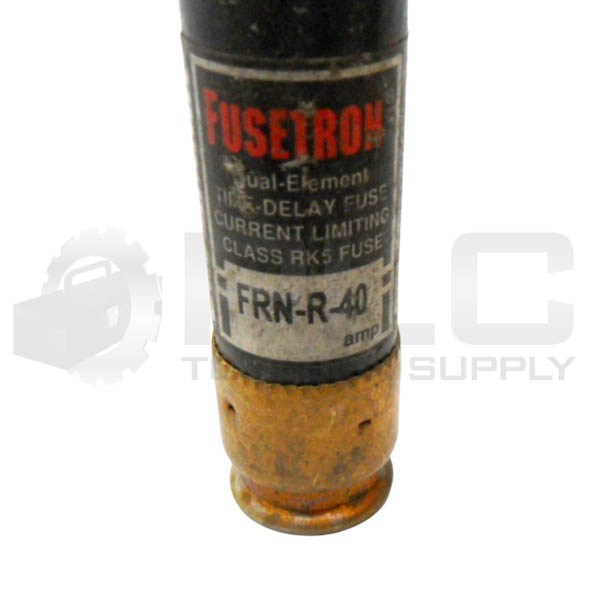 LOT OF 9 BUSSMANN FRN-R-40 TIME DELAY DUAL ELEMENT FUSE 40A 250VAC ...