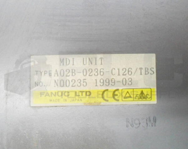 FANUC A02B-0236-C126/TBS MDI UNIT - Image 5