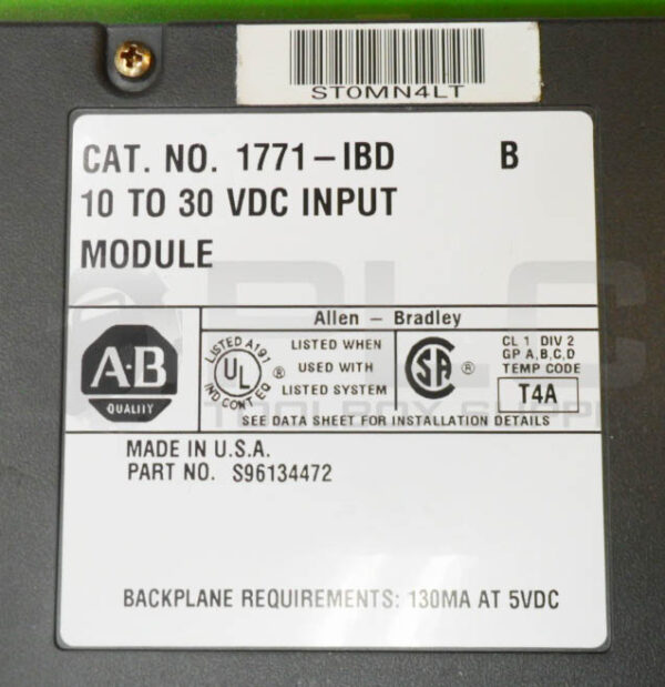 LOT OF 2 ALLEN BRADLEY 1771-IBD /B 10-30VDC INPUT MODULE - Image 5