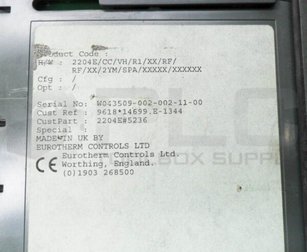 EUROTHERM 2204E/CC/VH/R1/XX/RF/RF/XX/2YM/SPA/XXXXX/XXXXXX TEMPERATURE CONTROLLER - Image 7