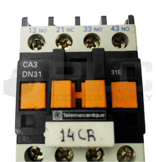 LOT OF 3 TELEMECANIQUE CA3DN31 CONTACTOR 10A 600VAC W/ BD COIL 24V - Image 6