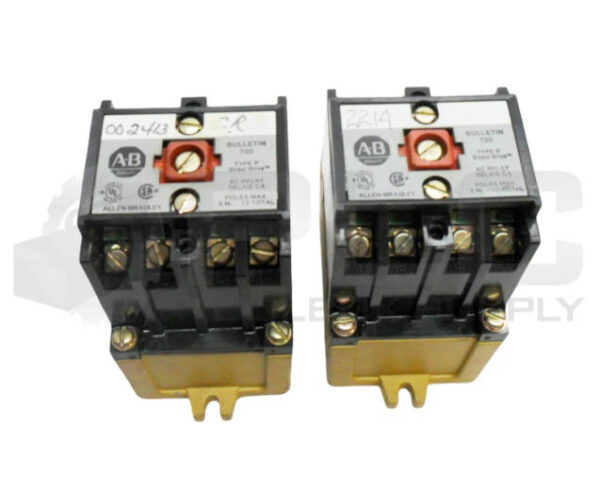 LOT OF 2 ALLEN BRADLEY 700-P400A1 /B AC RELAY 10A 600VAC