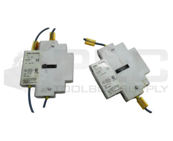 LOT OF 2 ALLEN BRADLEY 100-MC /A AUXILIARY CONTACT