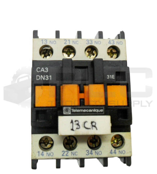 LOT OF 3 TELEMECANIQUE CA3 DN31 CONTACTOR 600VAC 10A W/ BD COIL 24V - Image 5