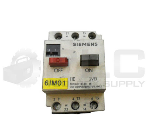 LOT OF 2 SIEMENS 3VE1010-2G CIRCUIT BREAKER 1-1.6A 600VAC - Image 2