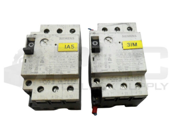 LOT OF 2 SIEMENS 3VU1300-1MJ00 CIRCUIT BREAKER 40A 575VAC 50/60HZ