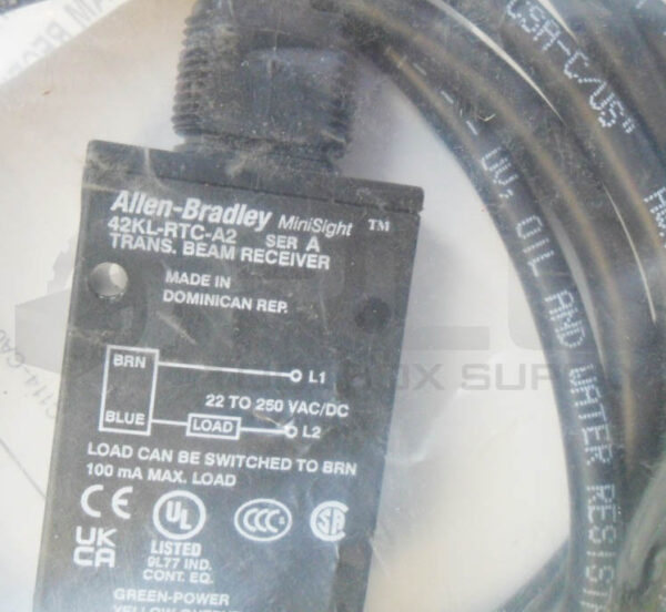 SEALED NEW ALLEN BRADLEY 42KL-RTC-A2 /A TRANSMITTED BEAM RECEIVER SENSOR - Image 3