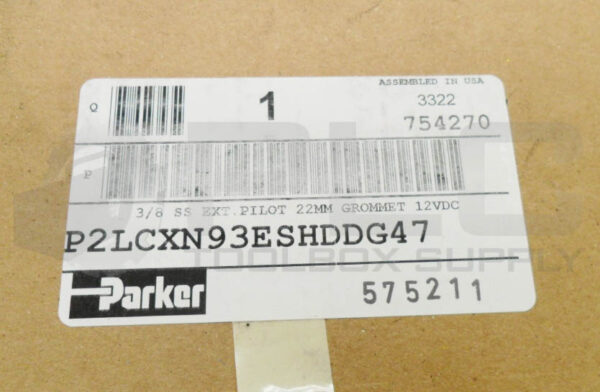 SEALED NEW PARKER P2LCXN93ESHDDG47 SOLENOID VALVE 3/8" 12VDC - Image 3