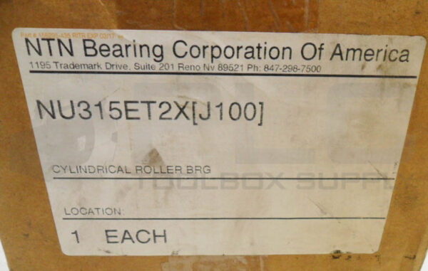 SEALED NEW NTN NU315ET2X CYLINDRICAL ROLLER BEARING J100 - Image 3