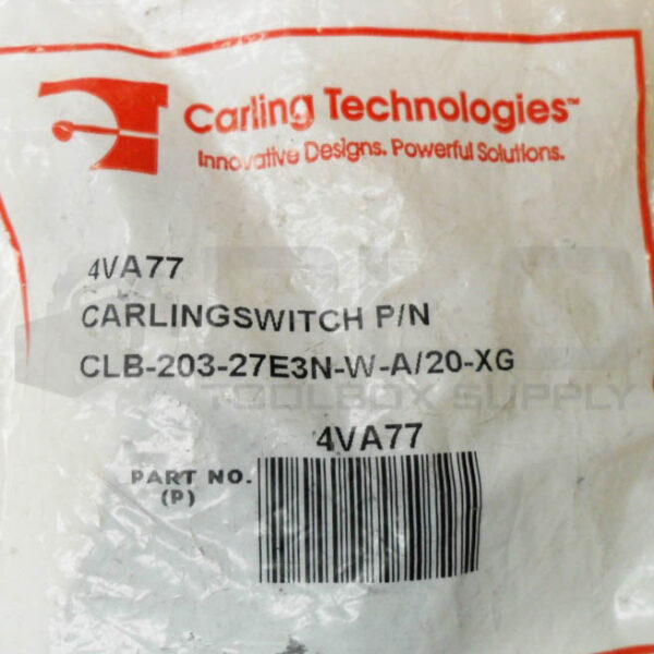 LOT OF 2 SEALED NEW CARLING 4VA77 CARLINGSWITCH CLB-203-27E3N-W-A/20/XG - Image 4