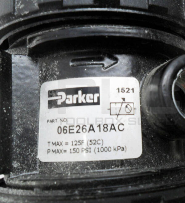PARKER 06E26A18AC PNEUMATIC REGULATOR 125DEG F 150PSI - Image 4